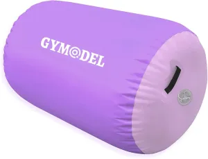 Air Roller Gymnastics Barrel Inflatable Tumbling Roller Air Mat, Air Barrel Gymnastics Tumble Track Mat with Pump for Backhandspring/Training Cheerleading/Yoga/Home and Outdoor Use