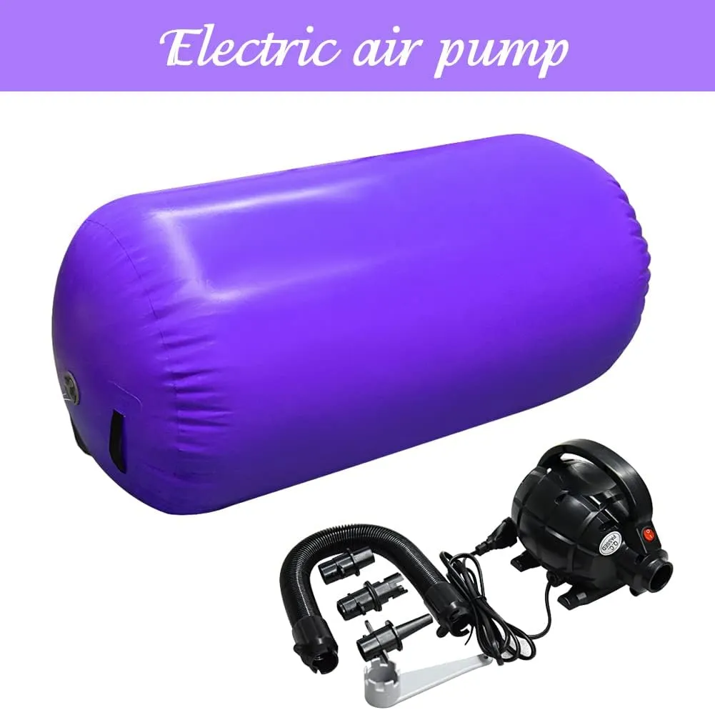 Air Tumbling Mat Tumble Track With Electric Pump，Inflatable Gymnastics Barrel Roller for Home Use,Gym Training,Cheer leading,Yoga