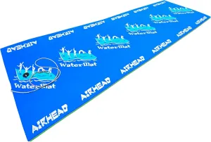 Airhead Floating Watermat, Tear-Resistant XPE Foam Floating Mat for Beach, Ocean, Lake, Green & Blue, 18' x 6' x 2"