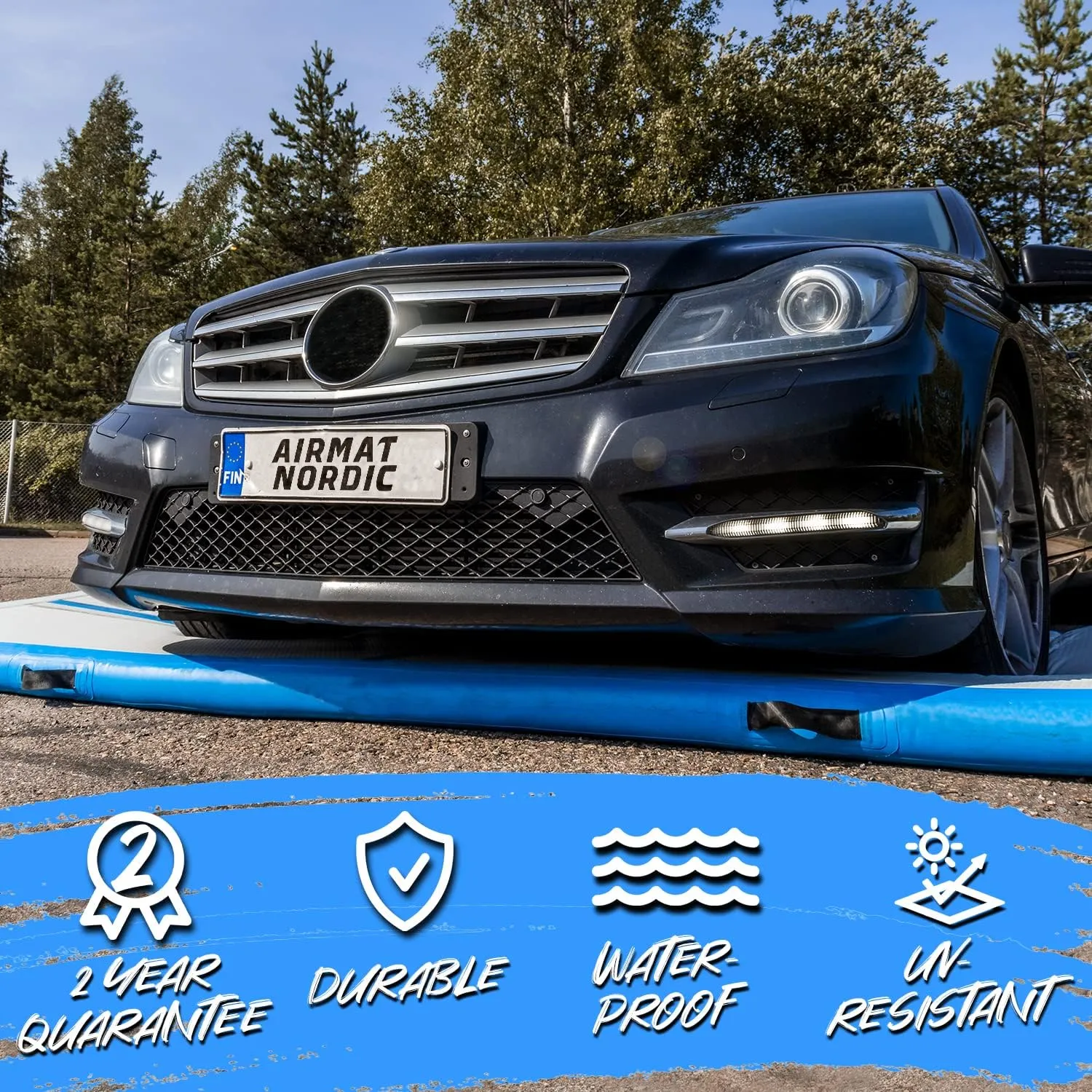 AirMat Nordic Carbon Air Mat Tumble Track 10ft/13ft/16ft/20ft/26ft with Electric Air Pump, Inflatable Gymnastics Mat for Home, Best for Gymnastics, Cheerleading, Tumbling Mat