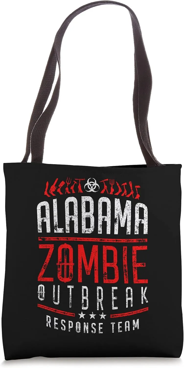 Alabama Zombie Outbreak Response Team Halloween Tote Bag