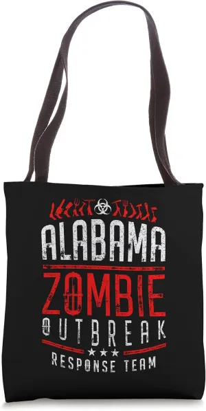 Alabama Zombie Outbreak Response Team Halloween Tote Bag