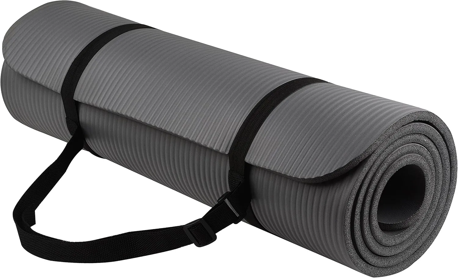 All Purpose 1/2-Inch Extra Thick High Density Anti-Tear Exercise Yoga Mat with Carrying Strap with Optional Yoga Blocks, Multiple Colors