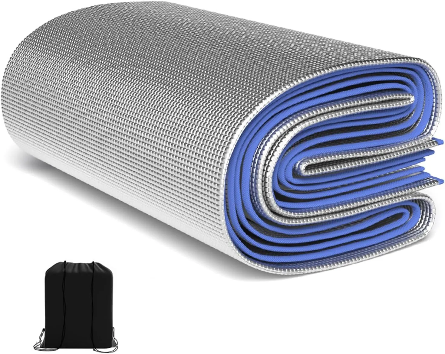 Aluminium Sleeping Mat Foam Mats, Sleeping Mat 4mm Thick Outdoor Double-Sided Moisture-Proof Foldable Tent for Camping Insulated Mat Foldable Tent Mat Floor Mat Thermal Mat