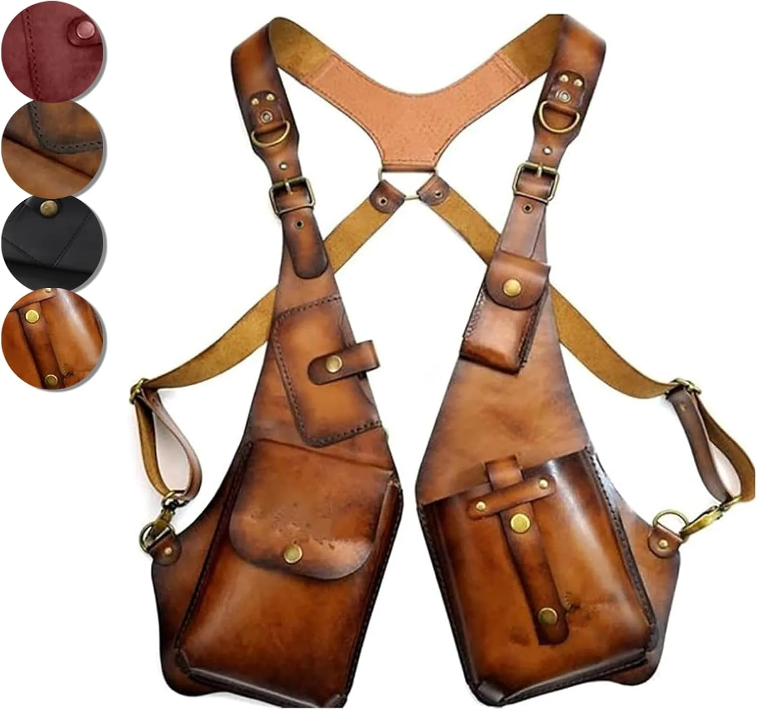 Anti-Theft Harness, Anti Theft Harness Wallet for Men, Yiupedrfg Anti-Theft Bag with Shoulder Harness