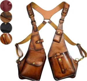 Anti-Theft Harness, Anti Theft Harness Wallet for Men, Yiupedrfg Anti-Theft Bag with Shoulder Harness