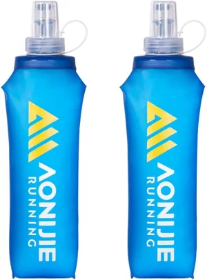 AONIJIE Soft Flask 250mL/500mL TPU Collapsible Water Bottles for Outdoor Sports Hydration Ideal for Running Hiking Cycling Climbing (A#500ML Soft Flask)