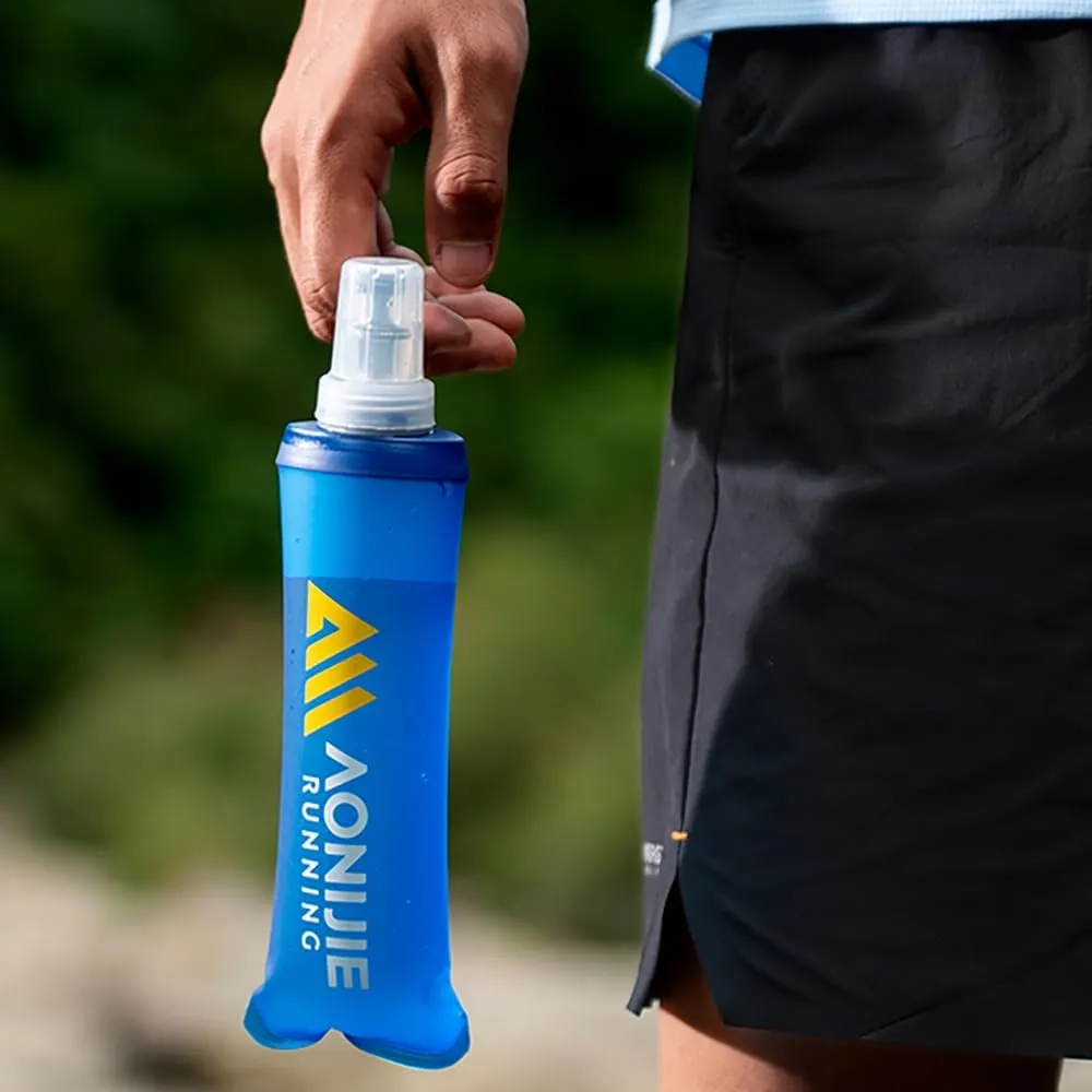 AONIJIE Soft Flask 250mL/500mL TPU Collapsible Water Bottles for Outdoor Sports Hydration Ideal for Running Hiking Cycling Climbing (A#500ML Soft Flask)