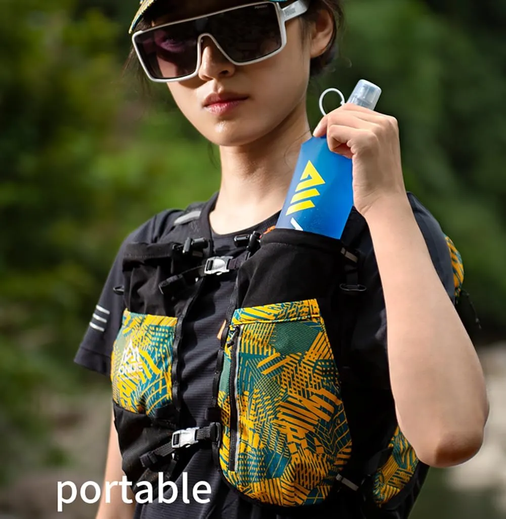 AONIJIE Soft Flask 250mL/500mL TPU Collapsible Water Bottles for Outdoor Sports Hydration Ideal for Running Hiking Cycling Climbing (A#500ML Soft Flask)