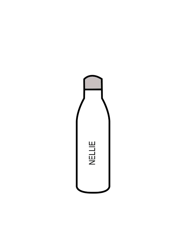 ARABELLA DANCE ACADEMY - WATER BOTTLE WHITE (IN-STOCK)