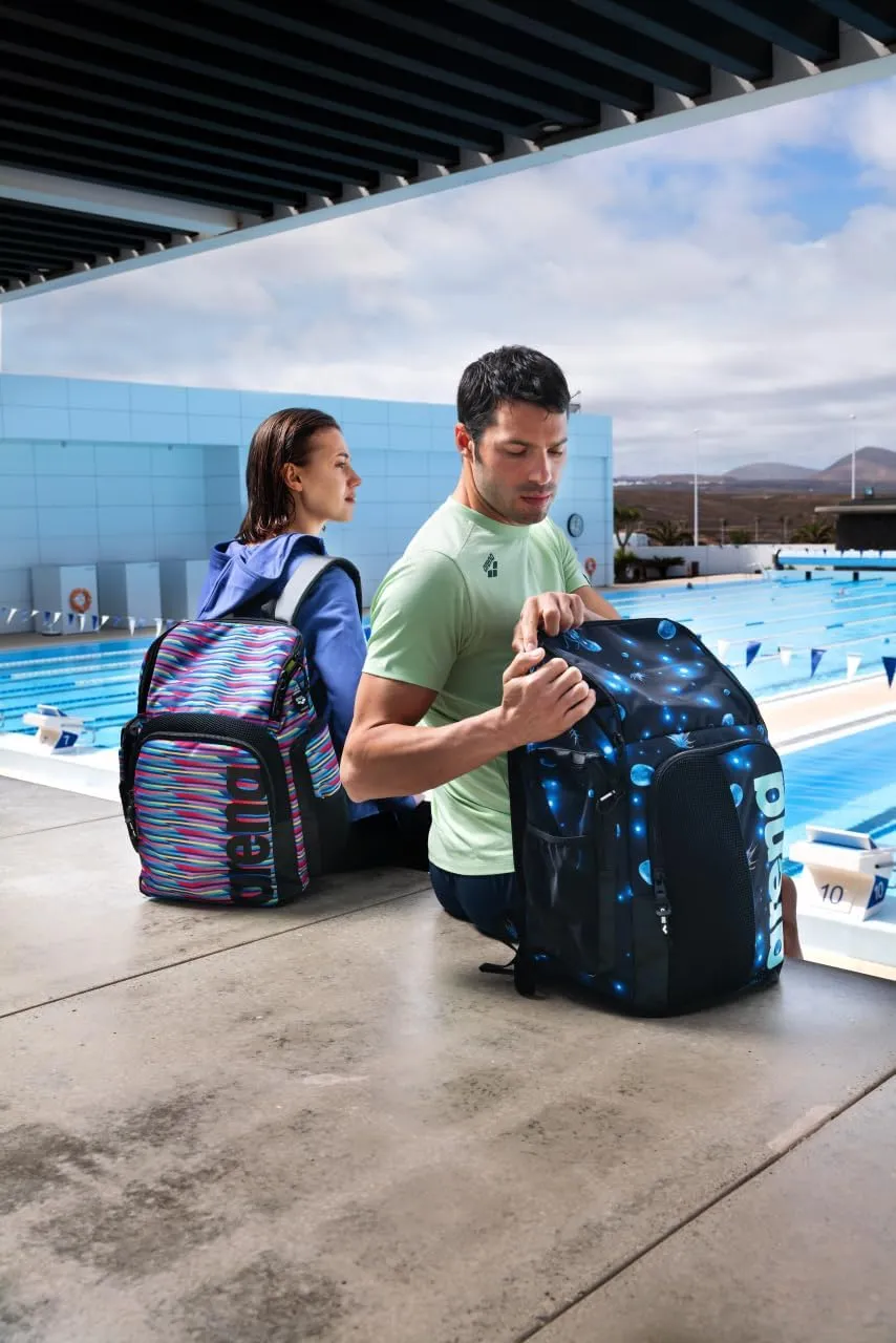 ARENA Unisex Adult Fastpack 3.0 Swim Bag Athlete Sports Backpack Gym Workout Rucksack Wet Gear/Shoes Compartment, 40 Liters