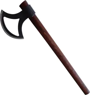 Armory Replicas™ Viking Battle Axe with Carbon Steel Blade, Weathered Finish & Sheesham Heart Wood Handle - 24 Inches