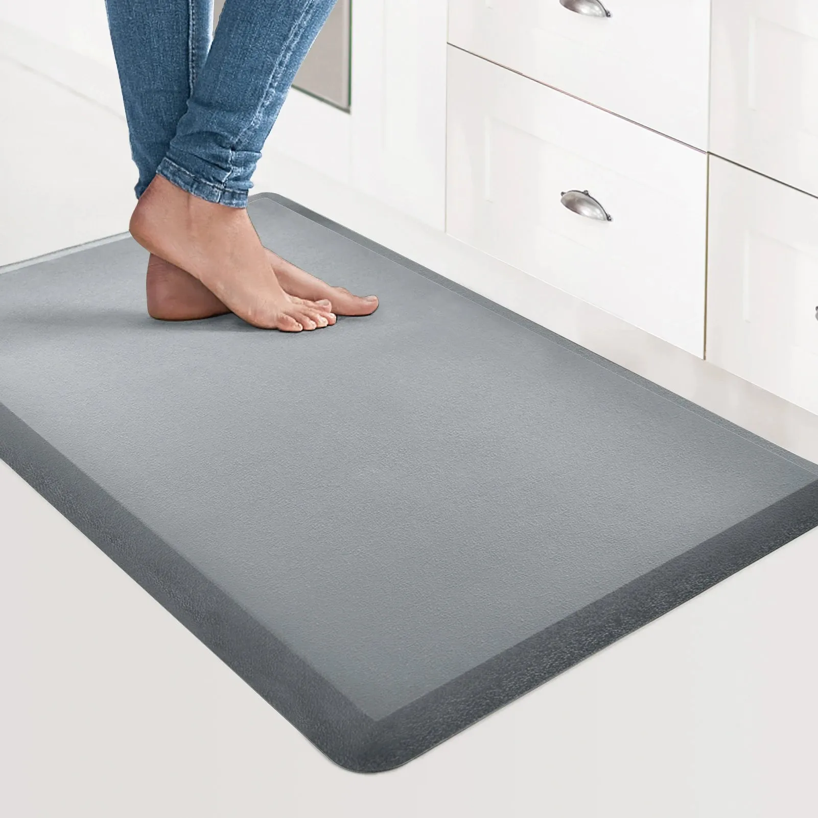 Art3d Anti Fatigue Mat Cushioned Kitchen Mat - Non Slip Foam Comfort Cushion for Standing Desk, Office(71x44cm)