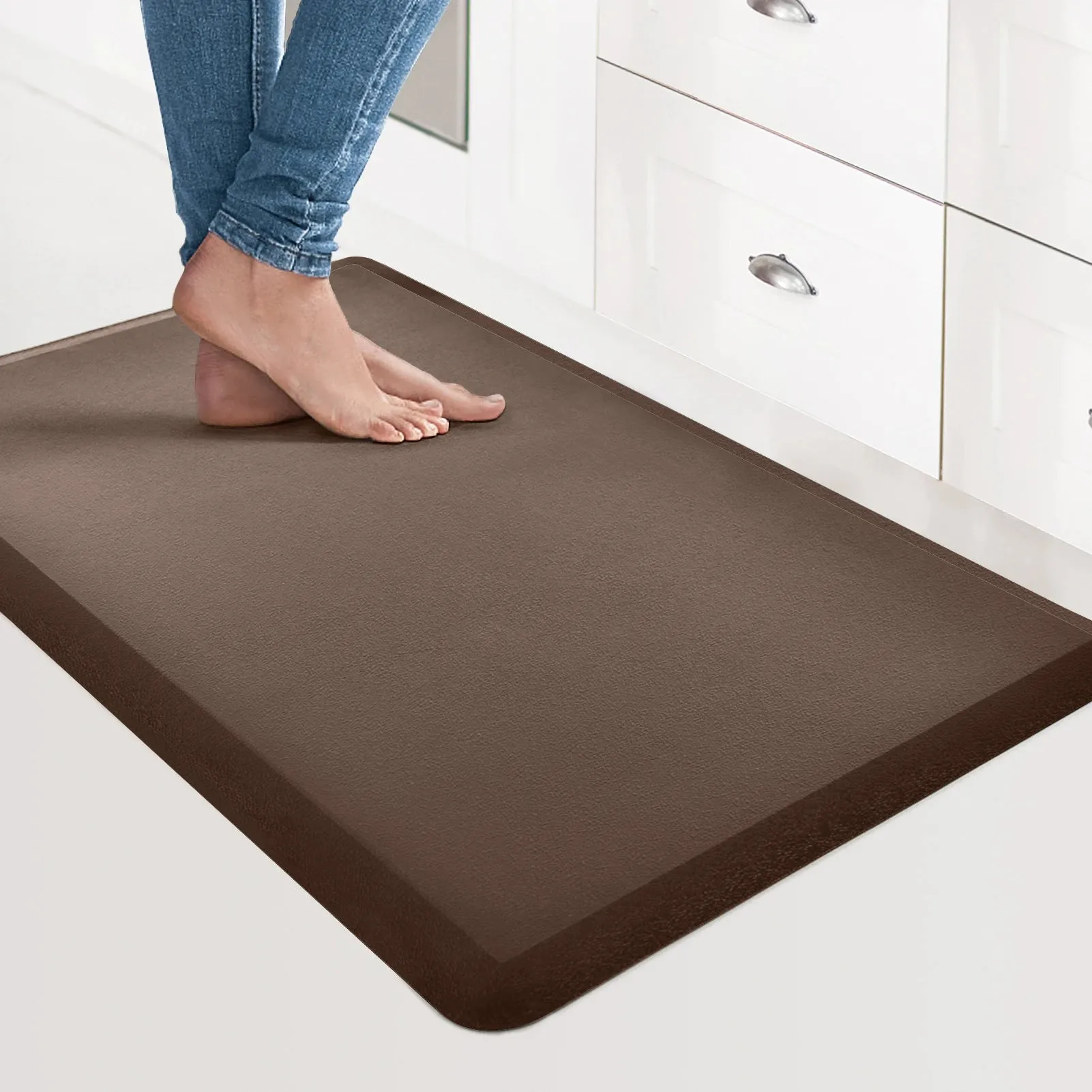 Art3d Anti Fatigue Mat Cushioned Kitchen Mat - Non Slip Foam Comfort Cushion for Standing Desk, Office(71x44cm)