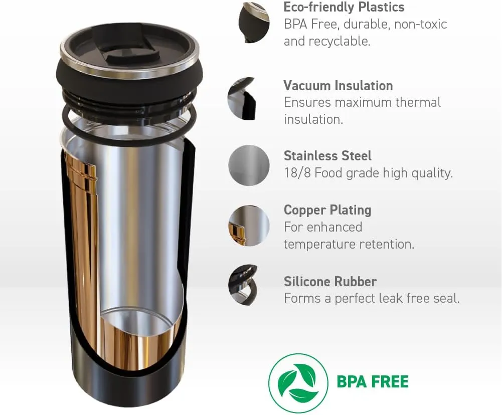 asobu Multi Can Cooler Insulated Sleeve fits for Slim and Standard 12 Oz and 16 Oz Hard Seltzer, Soda, Beer or Energy Drinks and all standard size Beer Bottles (Glitter Black)