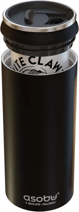 asobu Multi Can Cooler Insulated Sleeve fits for Slim and Standard 12 Oz and 16 Oz Hard Seltzer, Soda, Beer or Energy Drinks and all standard size Beer Bottles (Glitter Black)