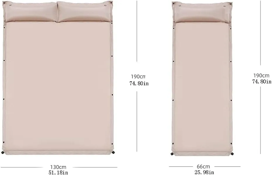 Automatically Inflatable Cushion Thickened Tent Cushion Portable Picnic Mat Suitable for Family Beach Hiking and Camping (Size : Small)