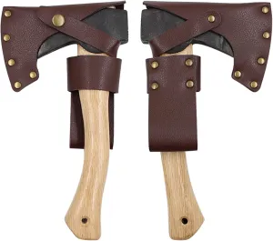 Axe and Handle Protector Cover, Lightweight Portable PU Leather Axe Sheath for Camping, Outdoor Work