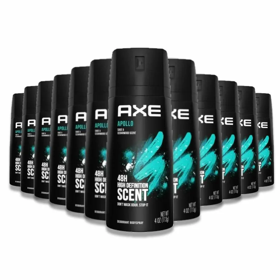 Axe - Apollo Body Spray Deodorant For Long-Lasting Odor Protection - 4 Oz - 72 Pack