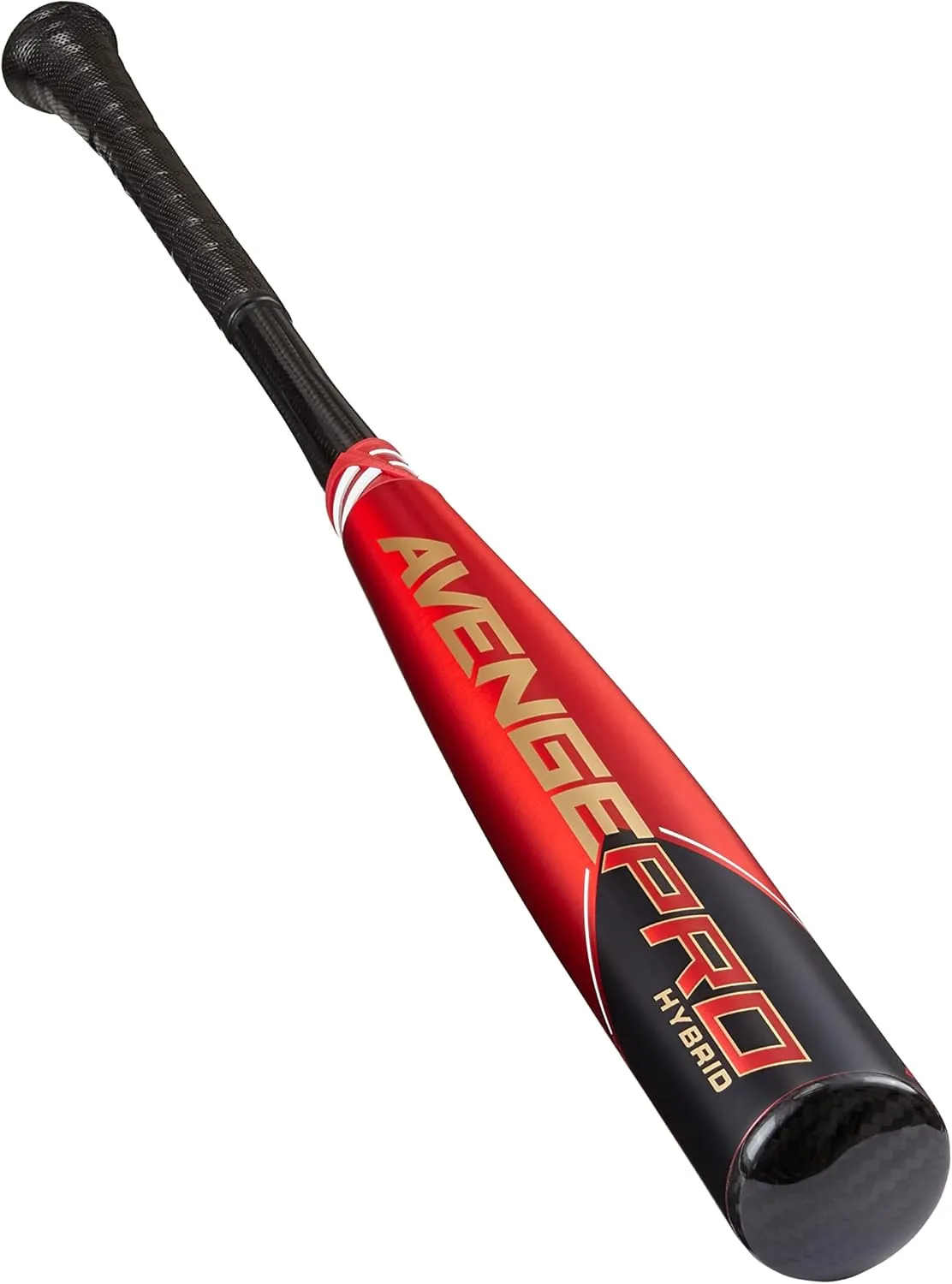 Axe Bat 2023 Avenge Pro Hybrid (-3) BBCOR Baseball Bat, 3-Piece Alloy/Composite Hybrid, Red/Black/Gold