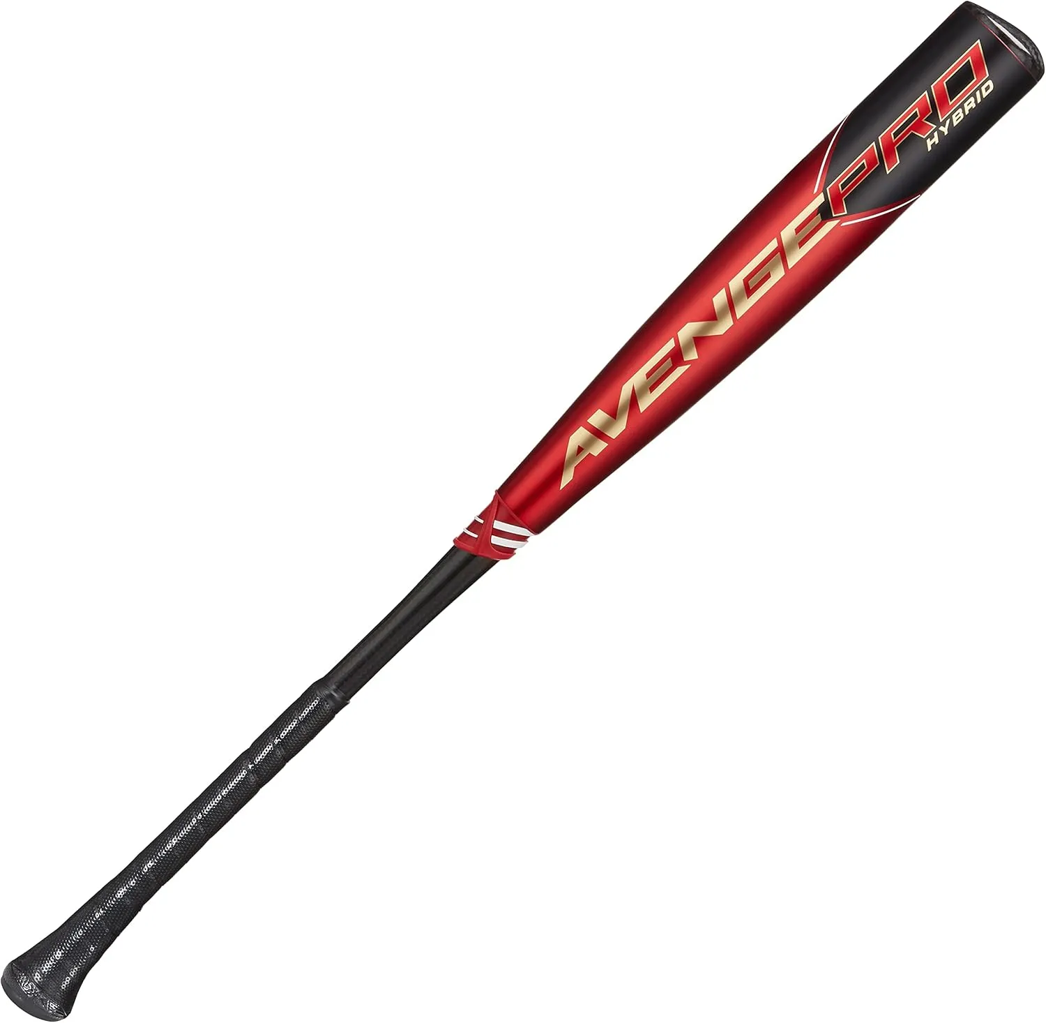 Axe Bat 2023 Avenge Pro Hybrid (-3) BBCOR Baseball Bat, 3-Piece Alloy/Composite Hybrid, Red/Black/Gold