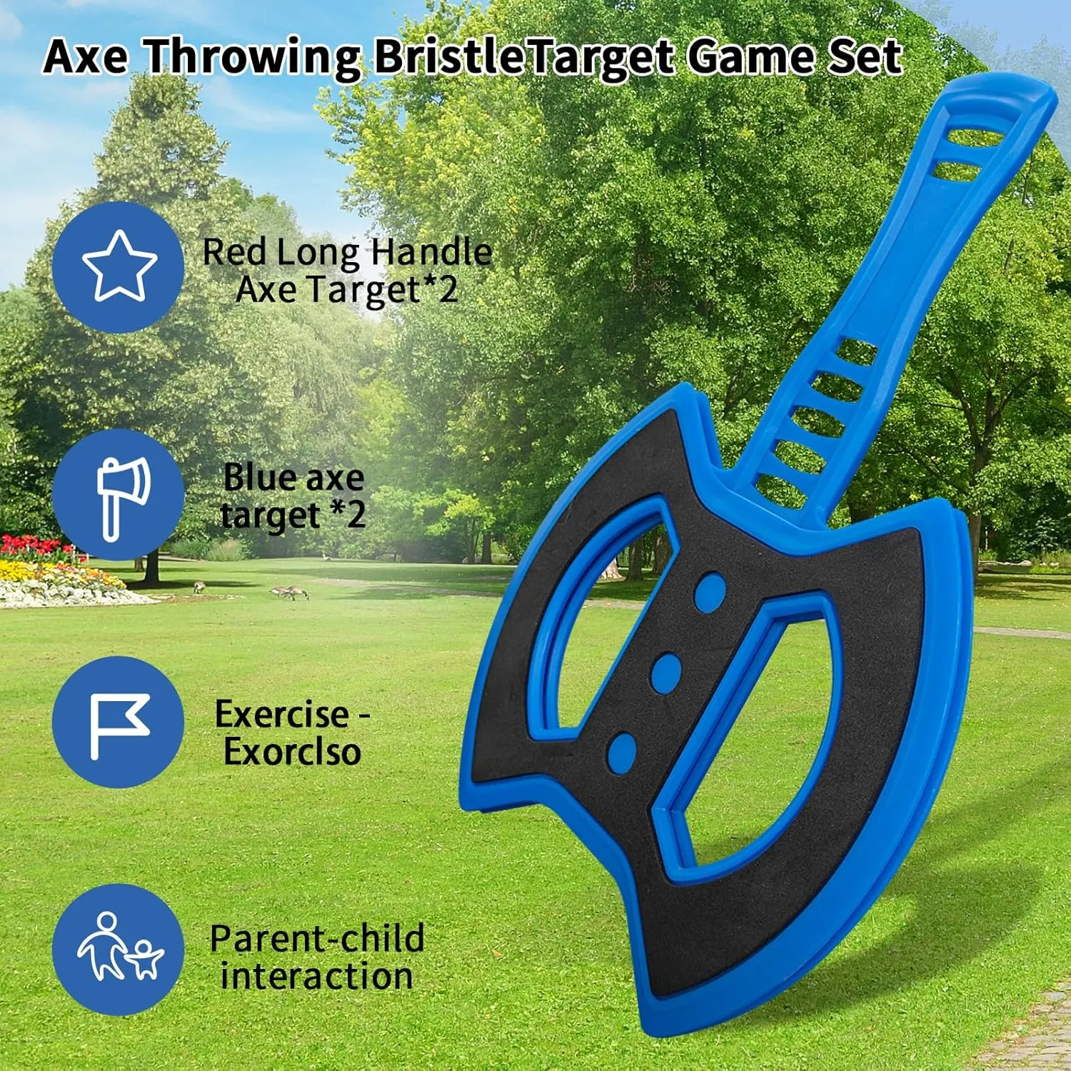 Axe Throwing Game, Axe Throwing Target, Outdoor Game for All Members of The Family