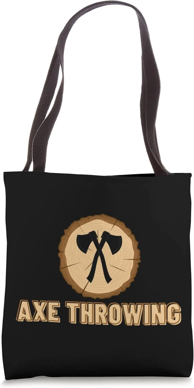 Axe Throwing Proud Wood Tree Stump Hatchet Gift Tote Bag