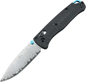 Axis Lock Knife, EDC Folding Pocket Knives For Men, Damascus Blade Everyday Carry Thumb Studs Manual Open, Carbon Fiber Handle With Deep Carry Pocket Clip (Carbon fiber Damascus)