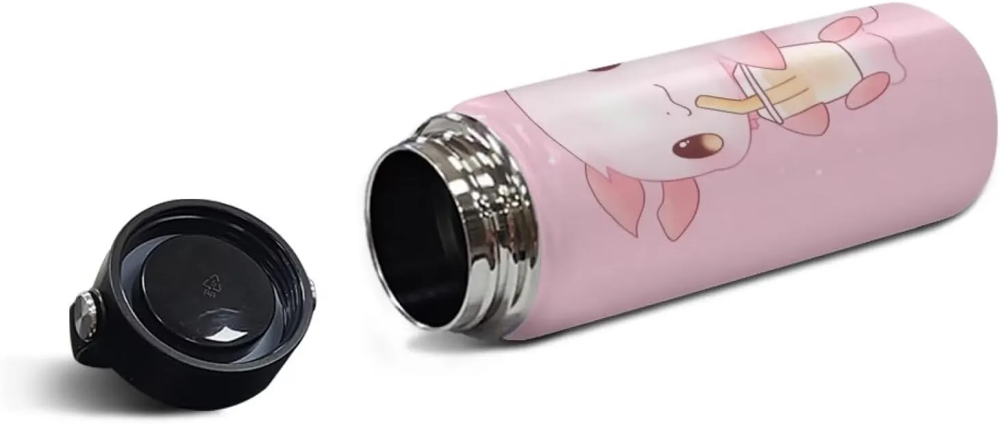 Axolotl Insulated Stainless Steel Water Bottle with Top Handle 18 Oz Vacuum Stainless Steel Sports Travel Water Bottle for Women Men