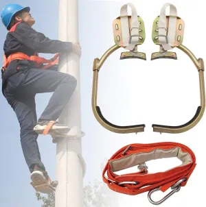 AYGJKIE Tree Climbing Tool with Seat Belt, Tree Climbing Gear Kit, Non-Slip Climbing Tree Spikes for Hunting Observation Picking Fruits(300model)