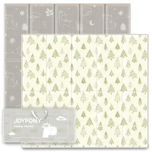 Baby Play Mat, 58 x 70 Inches Extra Large Foldable Play Mats for Babies and Toddlers, Waterproof & Anti-Slip Portable Baby Floor Mat for Tummy Time, Foam Baby Mat for Floor with Travel Bag