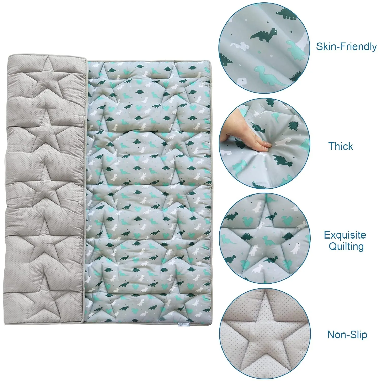 Baby Play Mat for 71'' x 59'' Playpen, Playmat for Babies and Toddlers Large & Thick, Non Slip Cushioned Baby Play Mats for Floor, Kids Play Mat for Playpen Easy Clean, Foam Play Mat, Grey