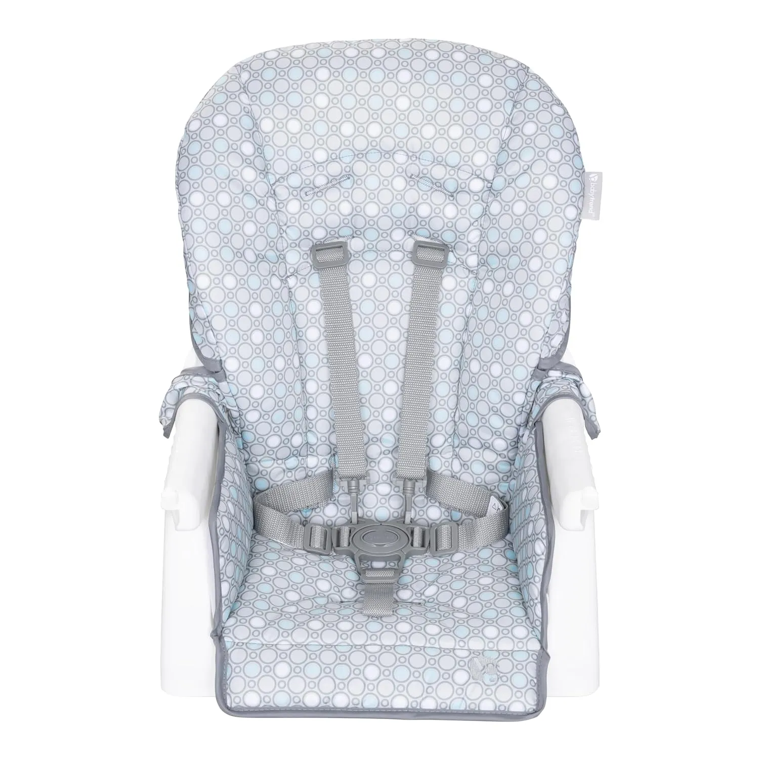 Baby Trend Adapt SpaceSaving Booster High Chair, Pebblestone Aqua