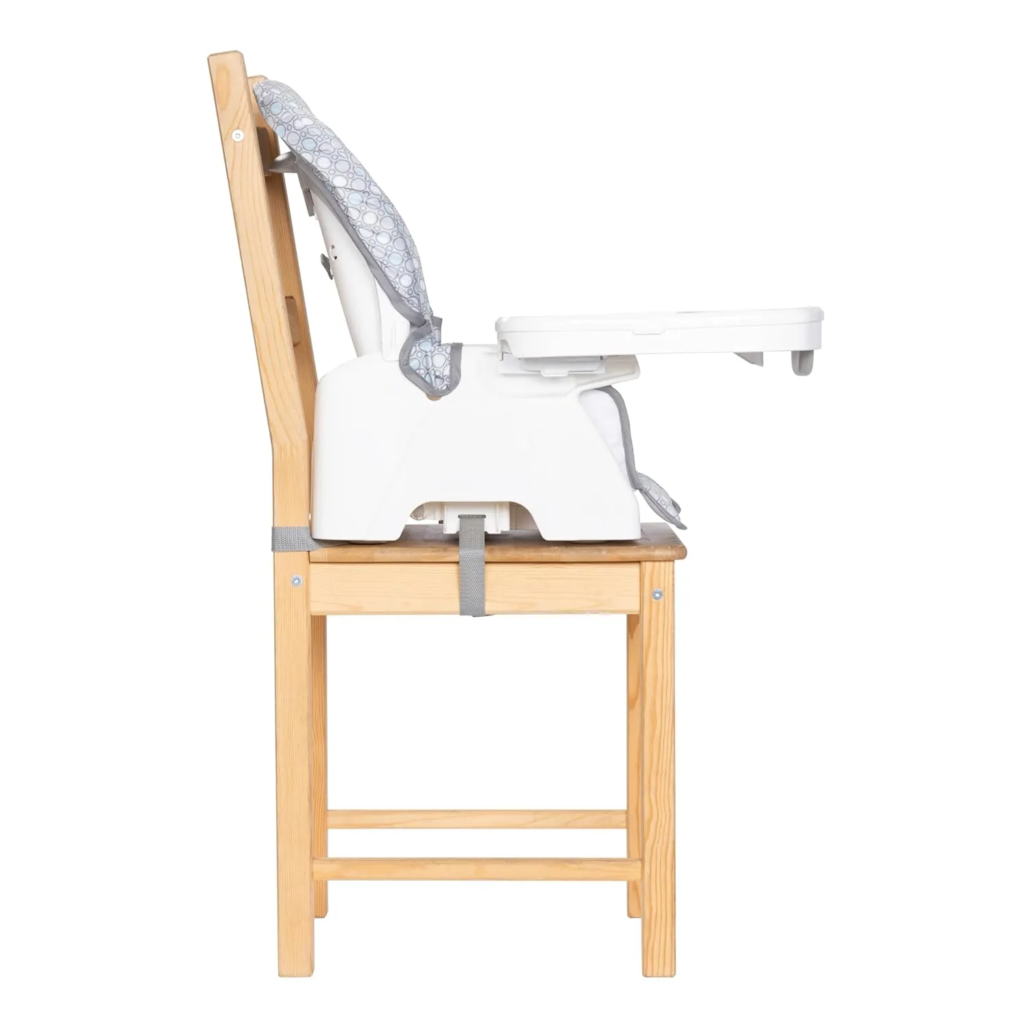 Baby Trend Adapt SpaceSaving Booster High Chair, Pebblestone Aqua