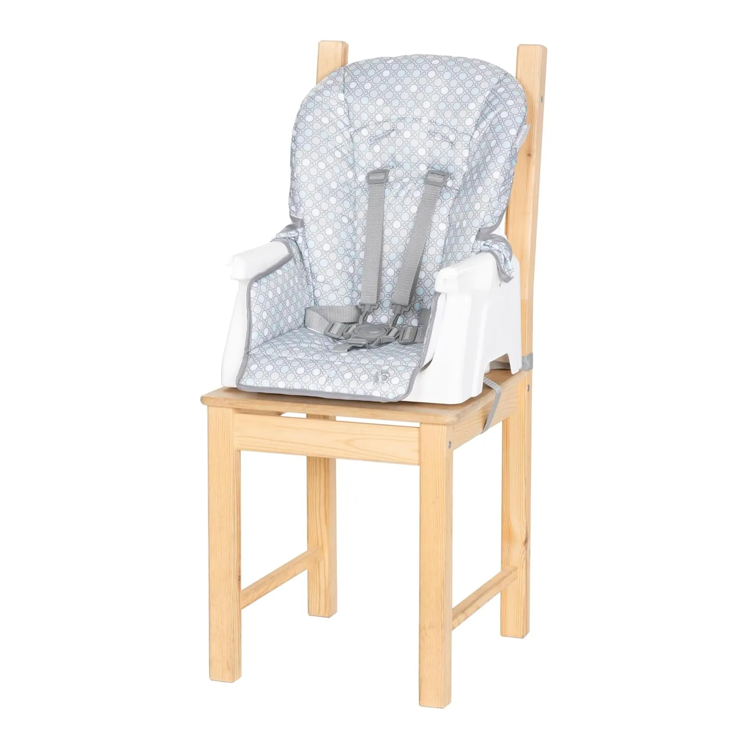 Baby Trend Adapt SpaceSaving Booster High Chair, Pebblestone Aqua