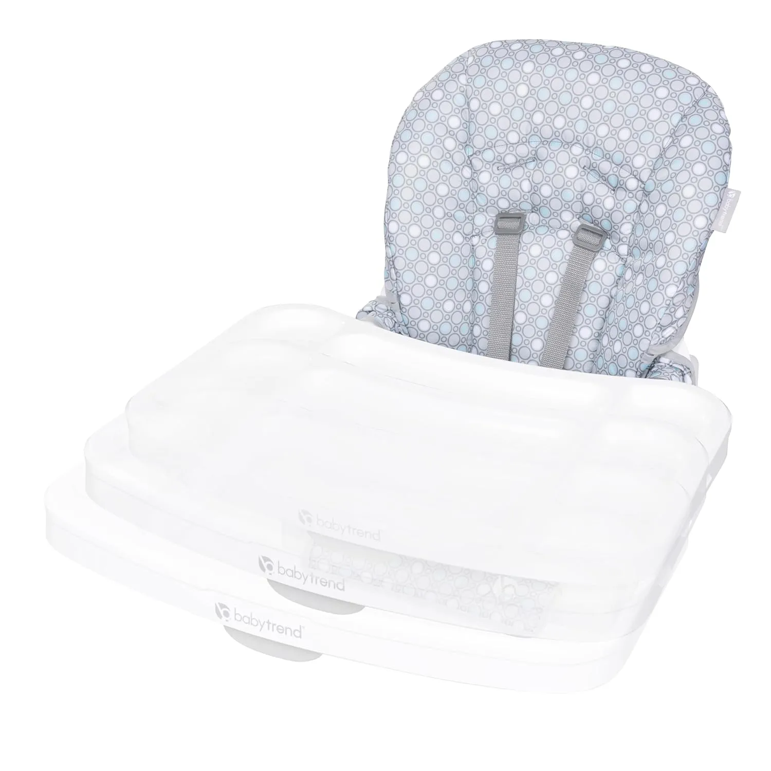 Baby Trend Adapt SpaceSaving Booster High Chair, Pebblestone Aqua