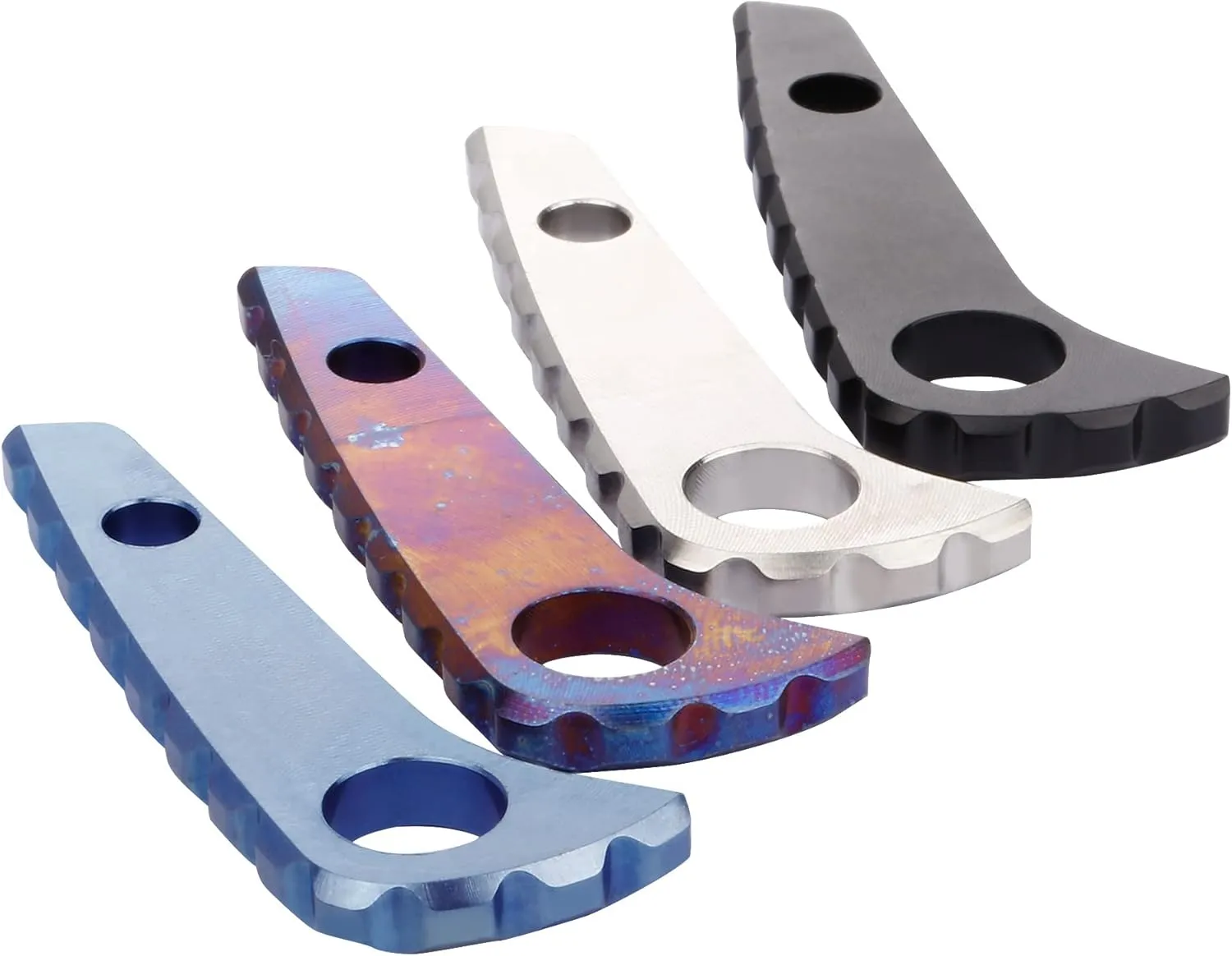 Back Spacer for Spyderco Paramilitary 2, Anodized Titanium Alloy CNC Spine Backspacer for C81, Premium Custom-made Accessory, Black