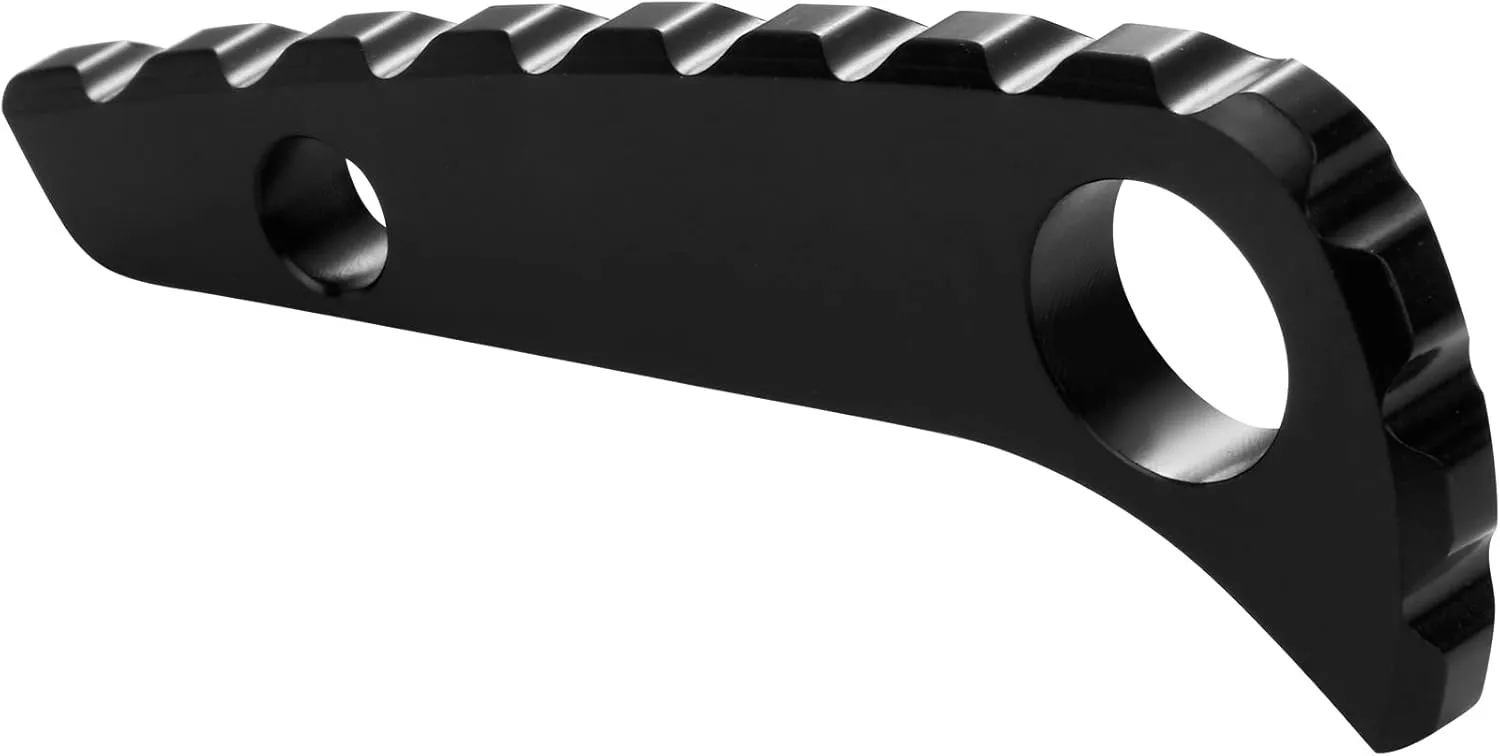 Back Spacer for Spyderco Paramilitary 2, Anodized Titanium Alloy CNC Spine Backspacer for C81, Premium Custom-made Accessory, Black