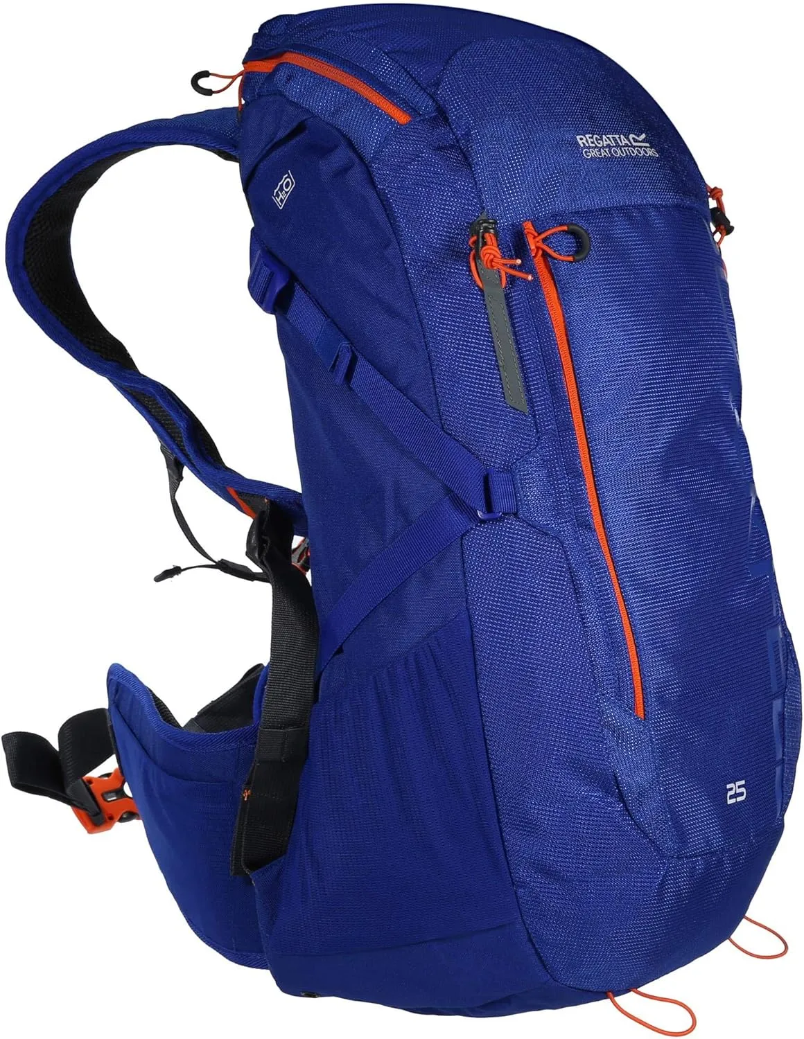 Backpack, Blue-Orange, One Size