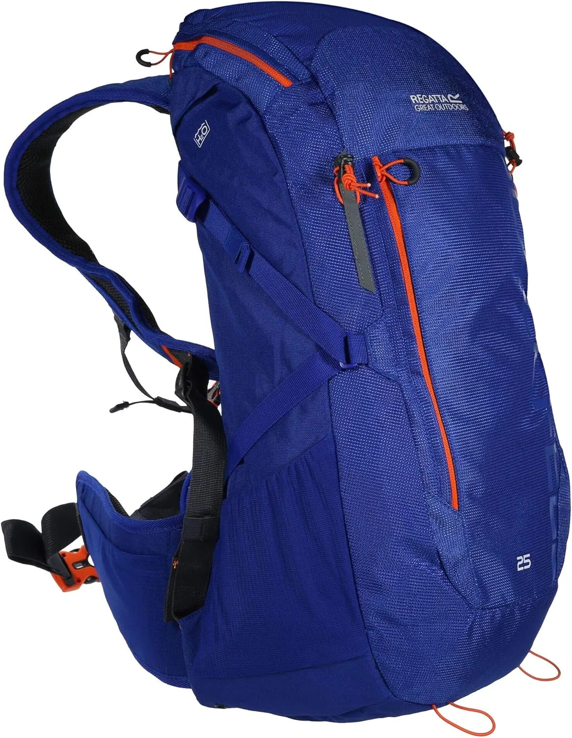 Backpack, Blue-Orange, One Size