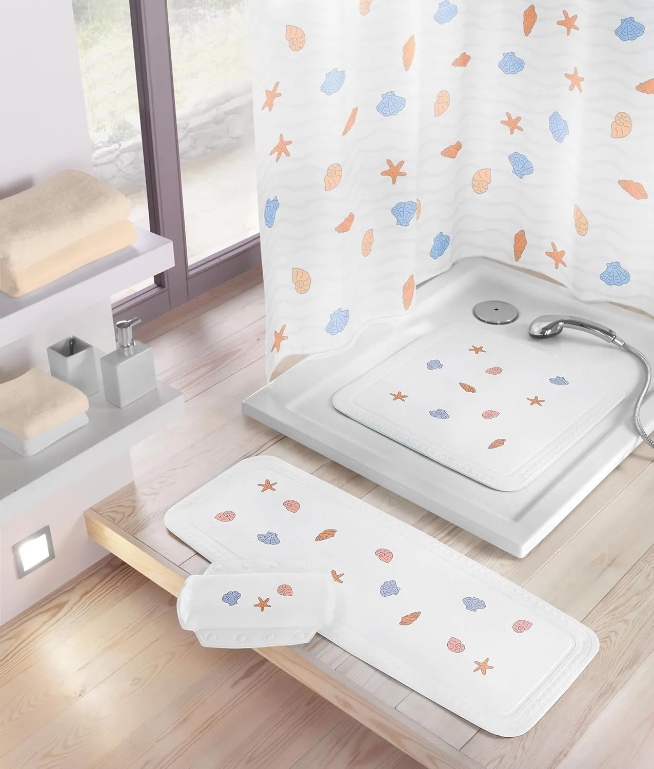 Beach Tub Safety Mats - Multicolor (14.2x28.3in)
