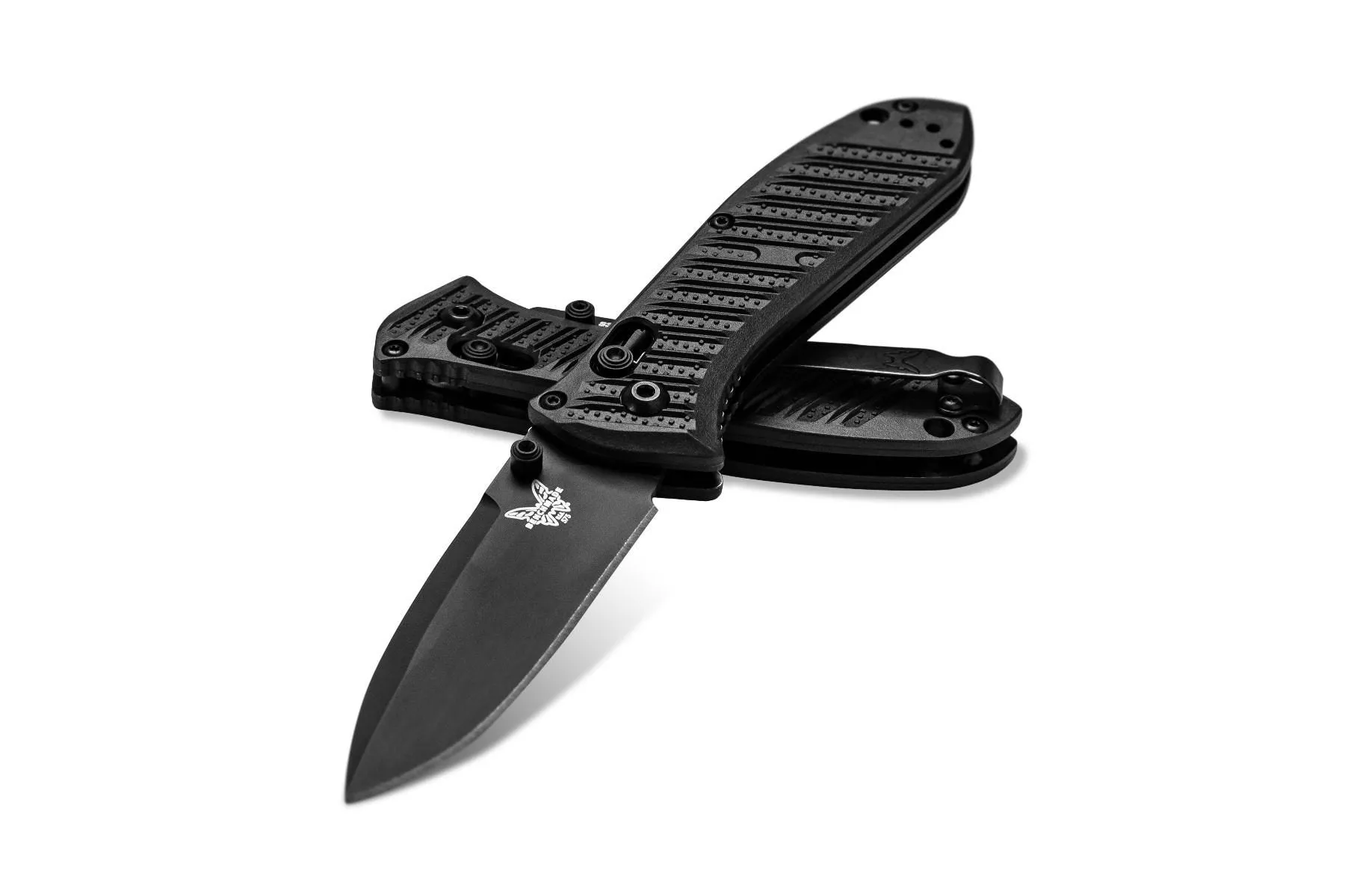 Benchmade 575BK-1 Mini Presidio II Black 3.2" Plain Folding Pocket Knife