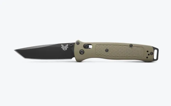 Benchmade - Bailout 537 EDC Knife, Tanto Blade, Ranger Green Grivory Handle (537BK-06)