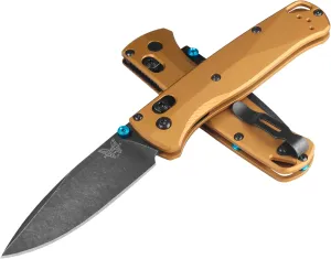 Benchmade - Bugout Folding Knife with Burnt Brass Aluminum Handle (535BK-07)
