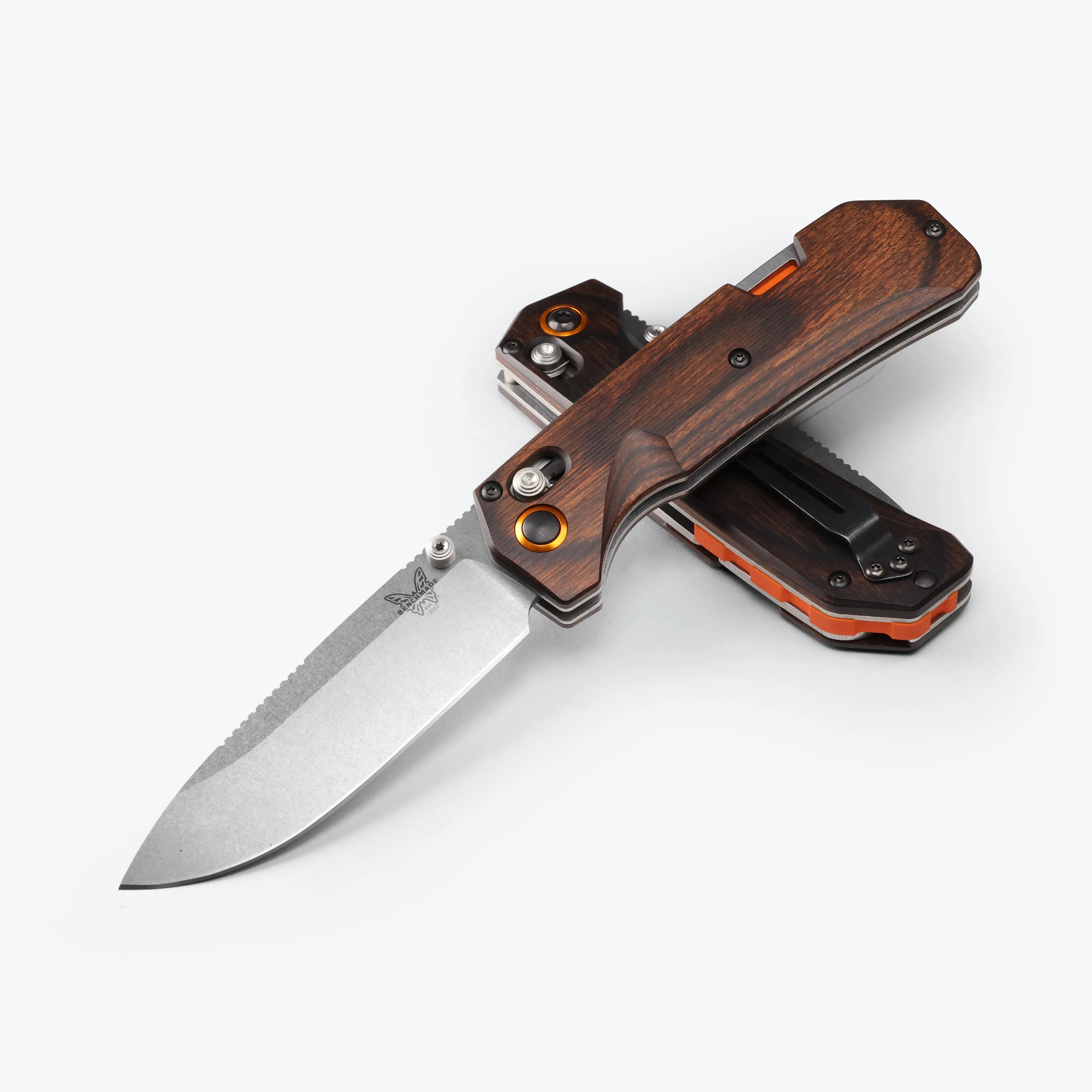 Benchmade Grizzly Creek 15062 Stabilized Wood 3.49" CPM-S30V Stainless Folding Pocket Knife