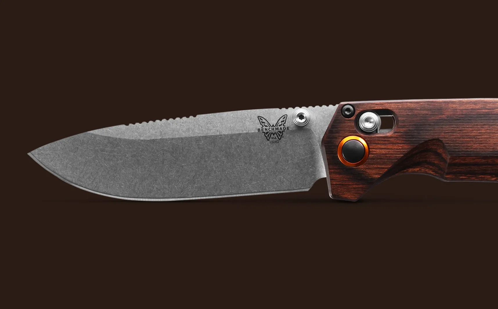 Benchmade Grizzly Creek 15062 Stabilized Wood 3.49" CPM-S30V Stainless Folding Pocket Knife