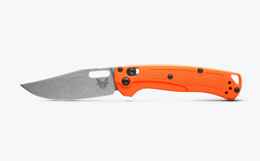 Benchmade Mini Taggedout Orange Grivory 3.04" Plain Edge Folding Pocket Knife (15533)