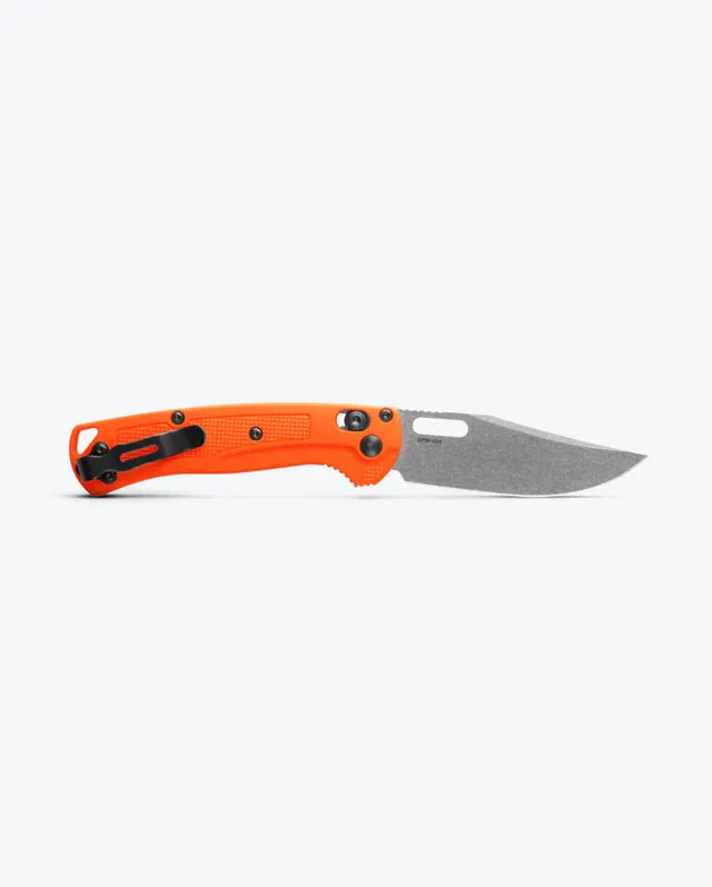 Benchmade Mini Taggedout Orange Grivory 3.04" Plain Edge Folding Pocket Knife (15533)