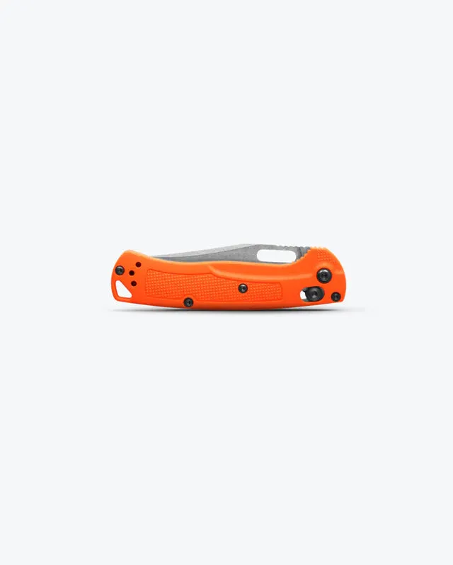 Benchmade Mini Taggedout Orange Grivory 3.04" Plain Edge Folding Pocket Knife (15533)