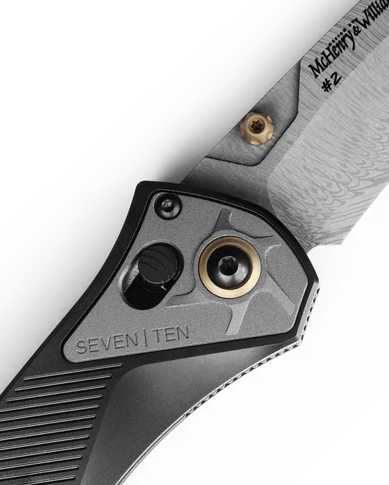 Benchmade Seven Ten 6AL-4V Titanum 4" Gold Class Drop Point Plain Edge Pocket Folding Knife (710-241)